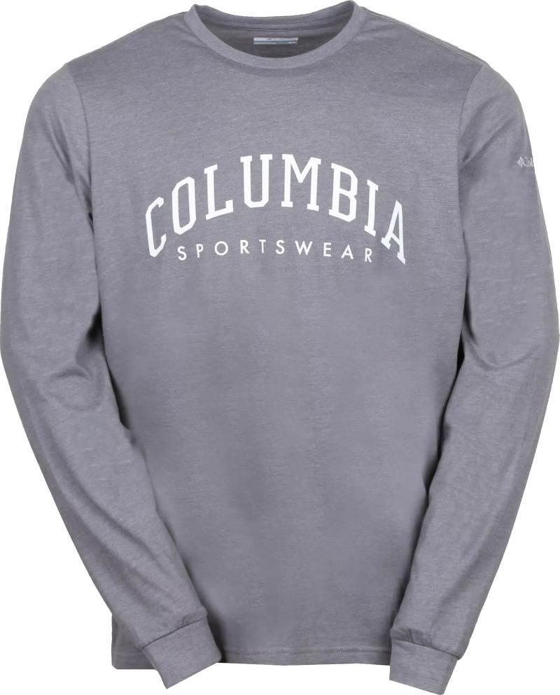 CSC Seasonal Logo LS Tee - Tall - Mens - City Grey Heather / Arched Brand 1