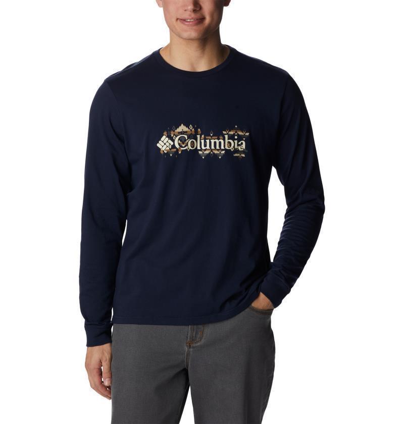 CSC Seasonal Logo LS Tee - Tall - Mens - Collegiate Navy / Rocky MTN Brand 1