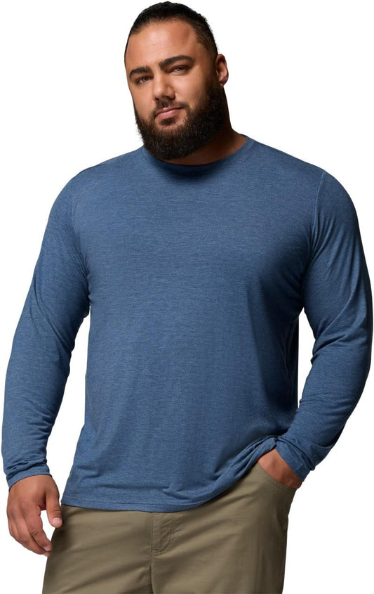 CSC Soft Stretch LS Tee, Extended - Mens - dark mountain / heather 1