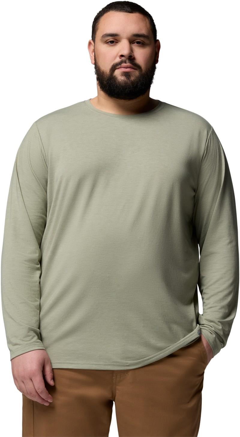 CSC Soft Stretch LS Tee, Extended - Mens - safari / heather 1