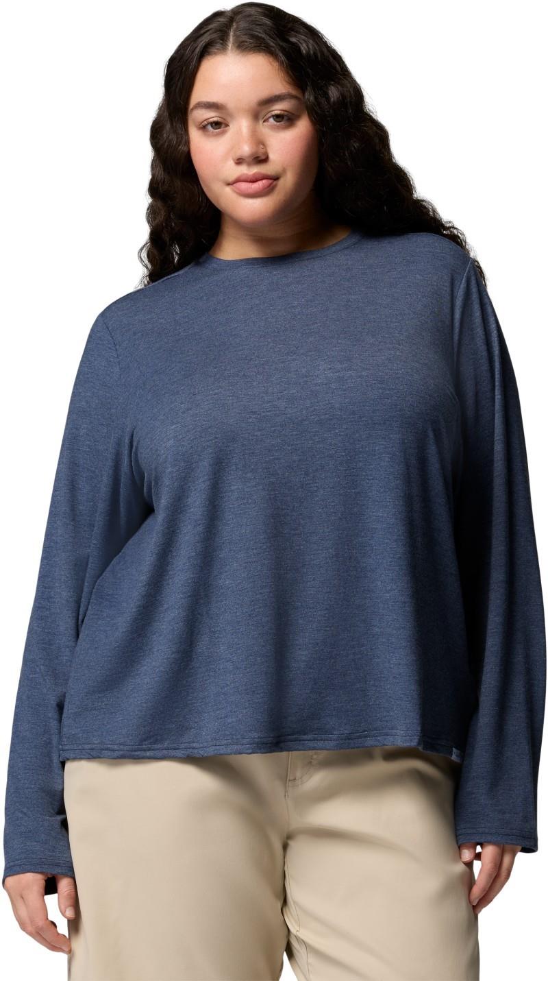 CSC Soft Stretch LS Tee, Extended - Womens - collegiate navy heather 1