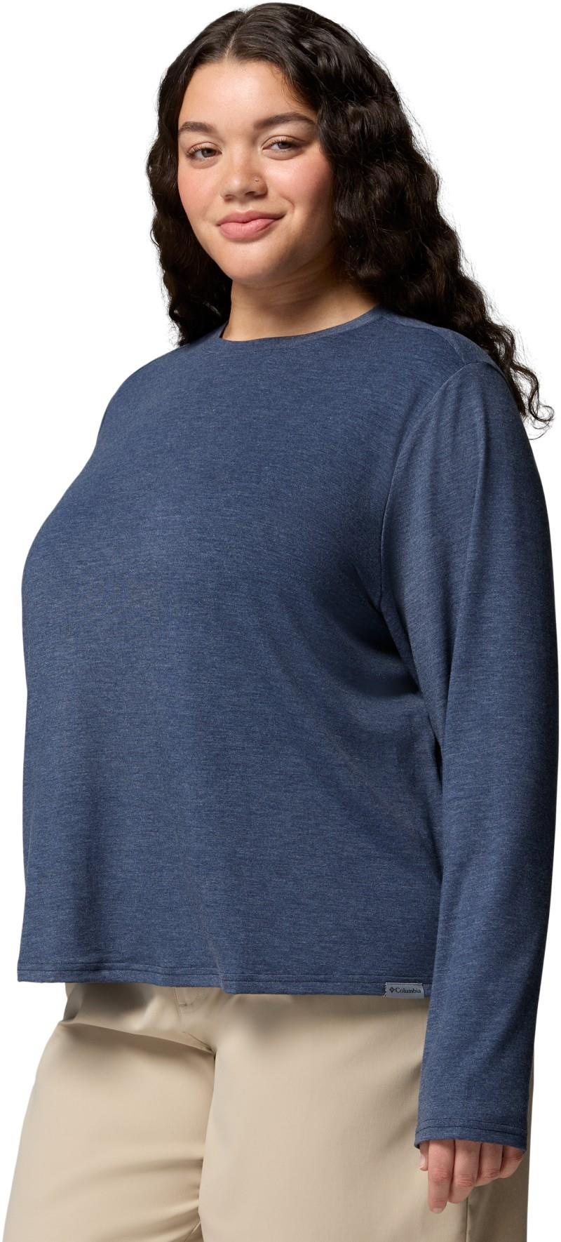 CSC Soft Stretch LS Tee, Extended - Womens - collegiate navy heather 1