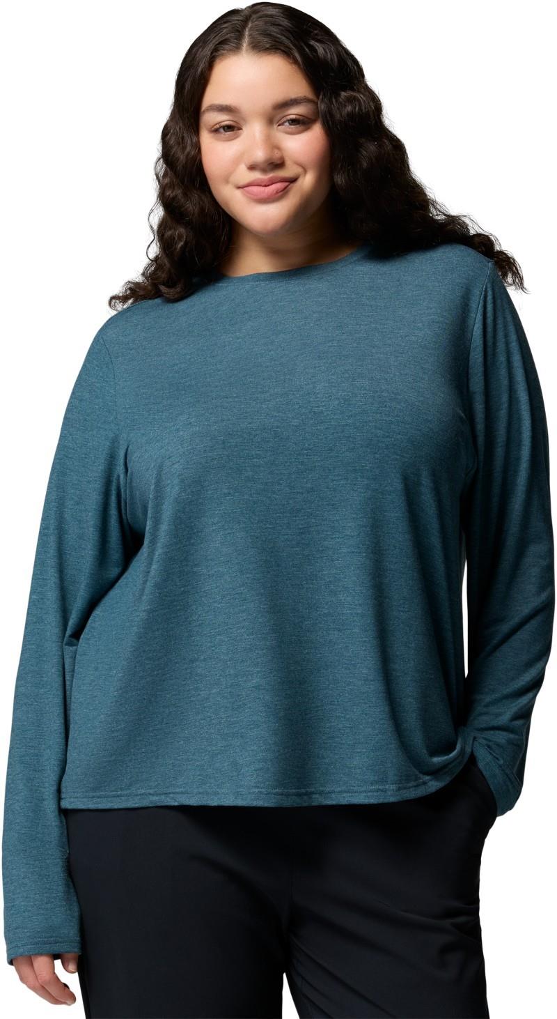 CSC Soft Stretch LS Tee, Extended - Womens - everblue heather 1
