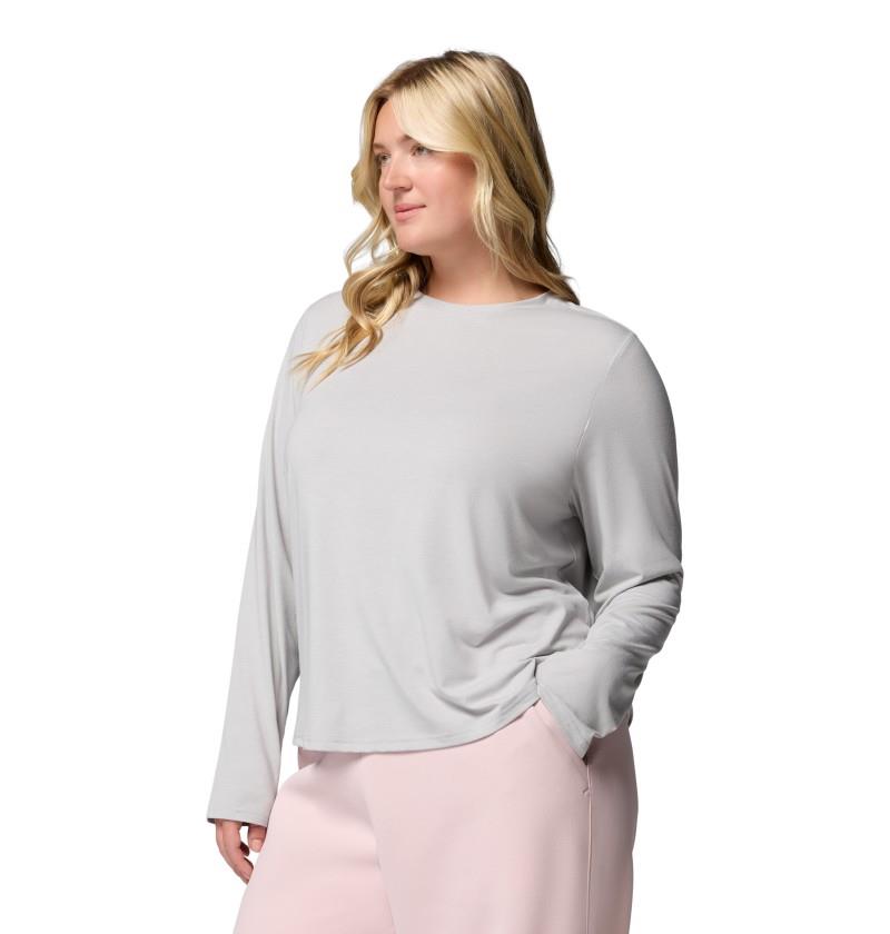 CSC Soft Stretch LS Tee, Extended - Womens - smokey haze heather 1