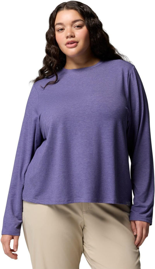 CSC Soft Stretch LS Tee, Extended - Womens - stormwatch heather 1