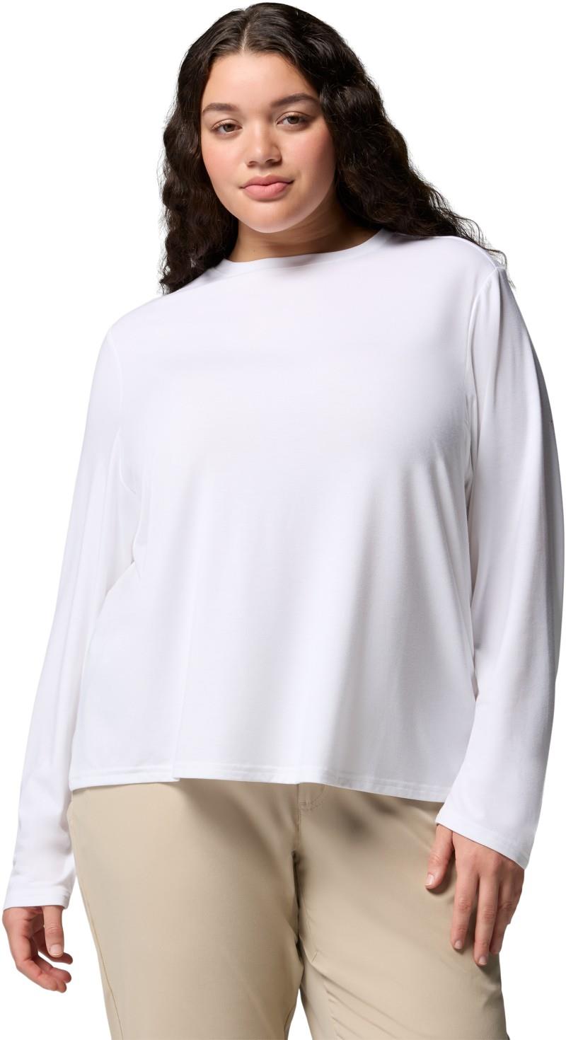 CSC Soft Stretch LS Tee, Extended - Womens - white 1