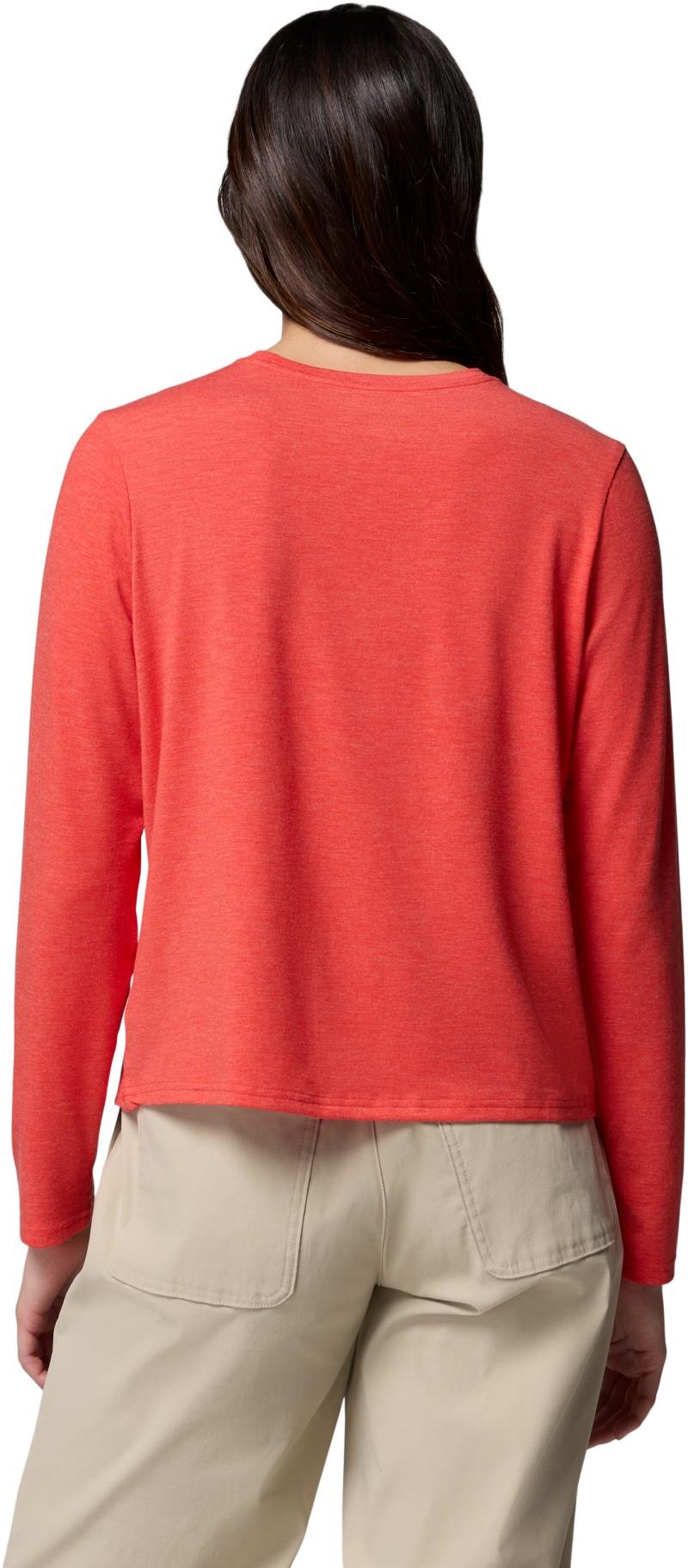 CSC Soft Stretch LS Tee - Womens - poppy red heather 1