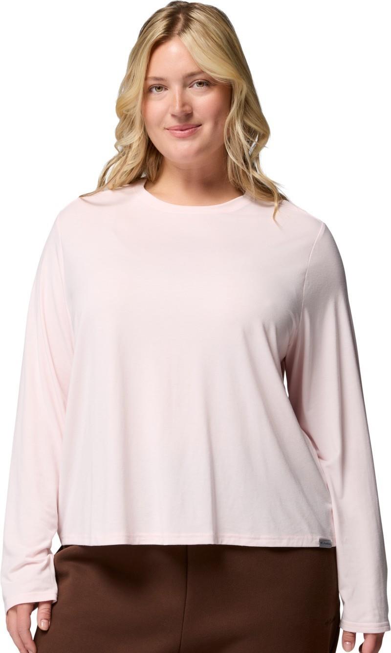 CSC Soft Stretch LS Tee - Womens - powder pink heather 1