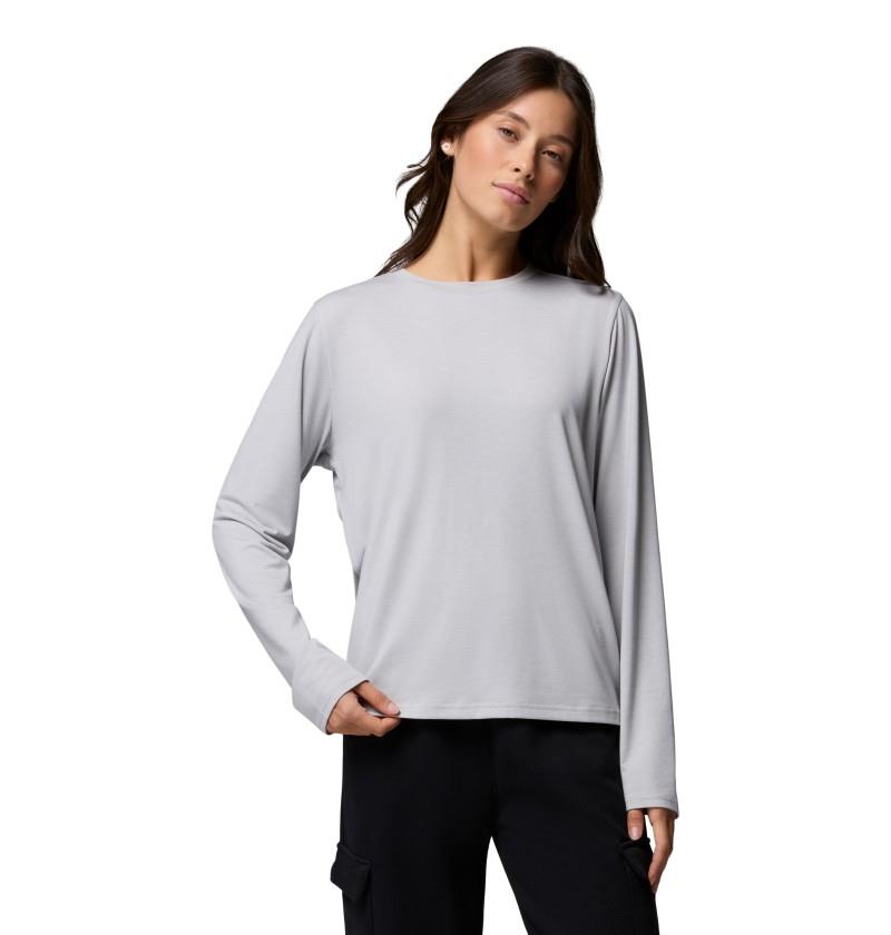 CSC Soft Stretch LS Tee - Womens - smokey haze heather 1