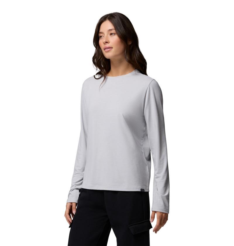 CSC Soft Stretch LS Tee - Womens - smokey haze heather 1
