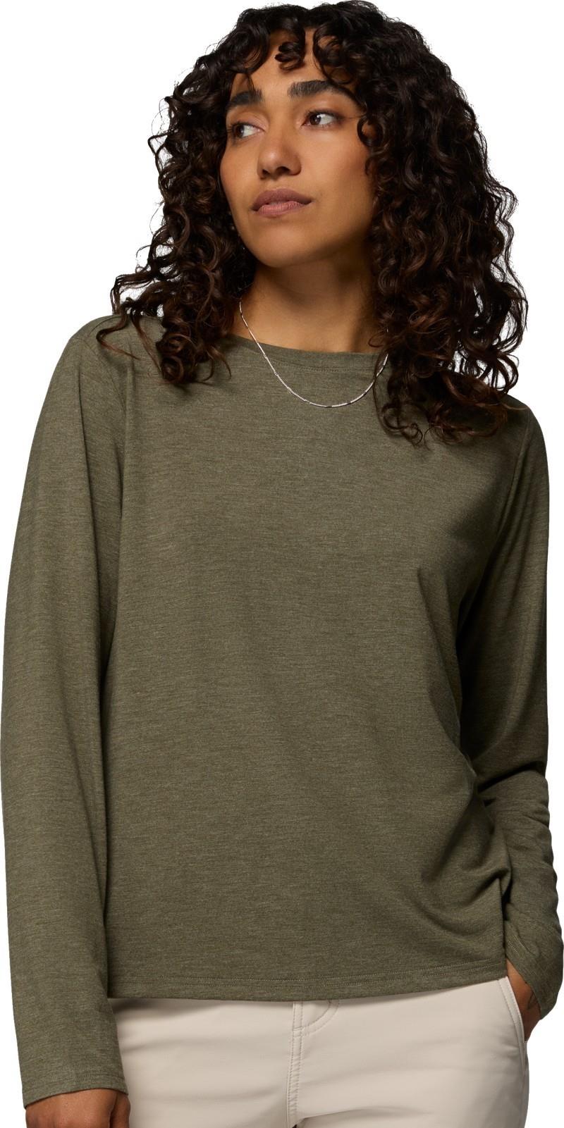 CSC Soft Stretch LS Tee - Womens - stone green heather 1