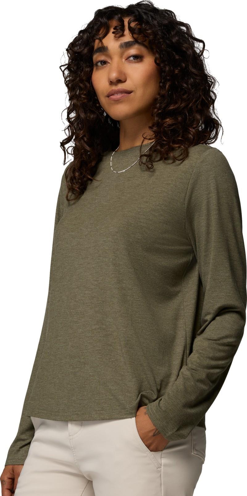 CSC Soft Stretch LS Tee - Womens - stone green heather 1