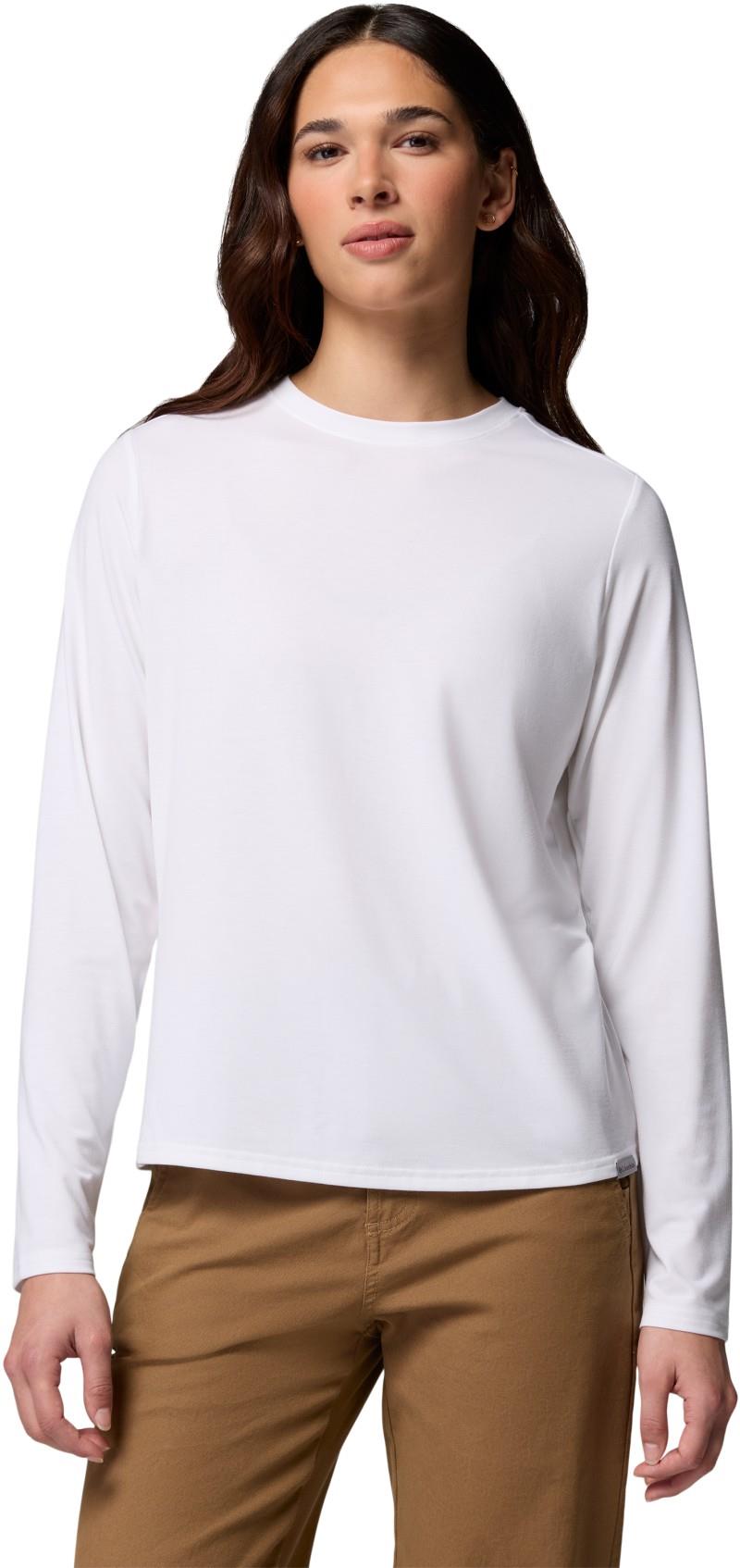 CSC Soft Stretch LS Tee - Womens - white 1