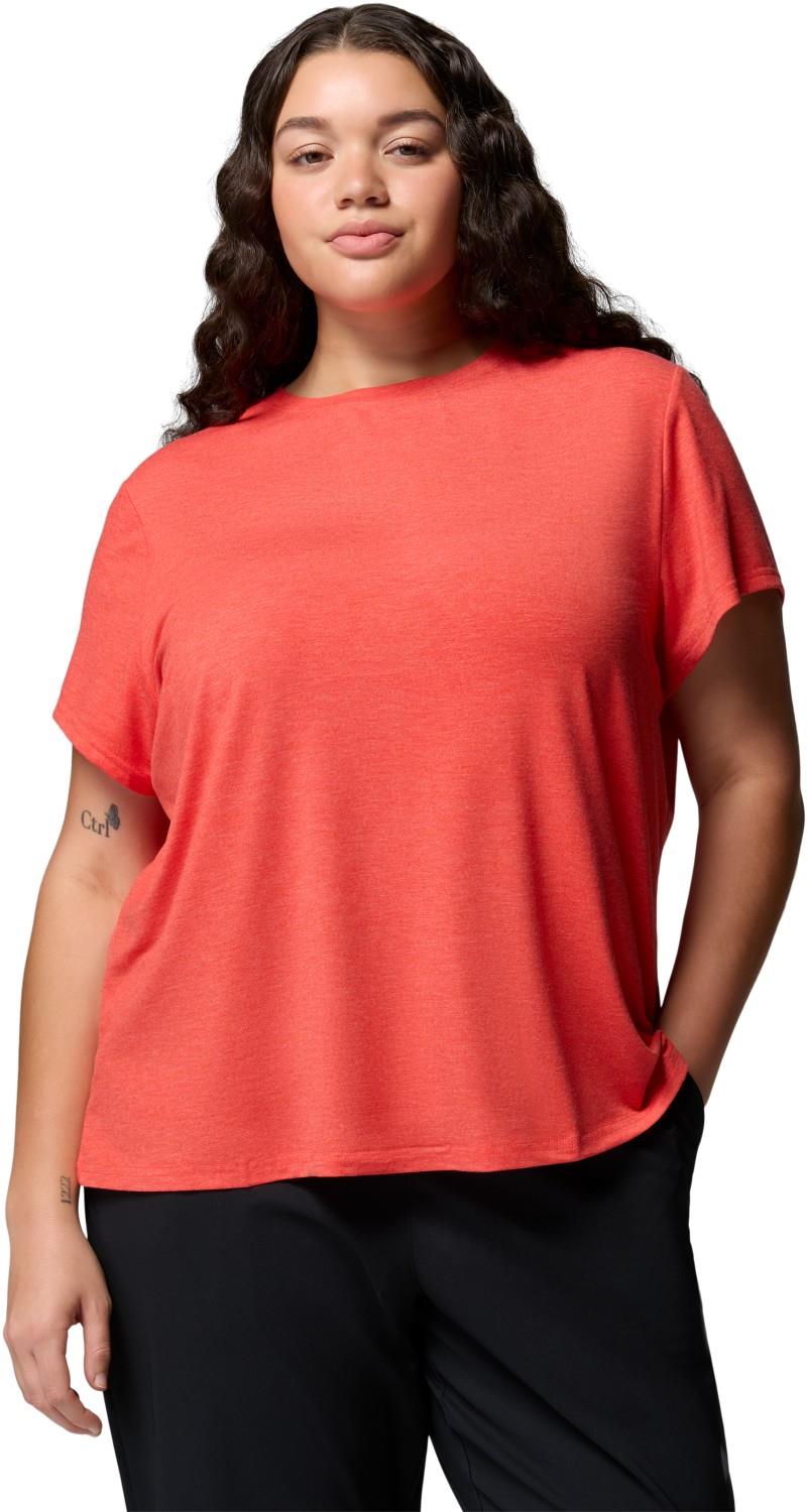 CSC Soft Stretch SS Tee, Extended - Womens - poppy red heather 1