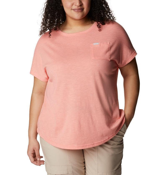 Cades Cape Tee - Plus - Womens - coral reef 1