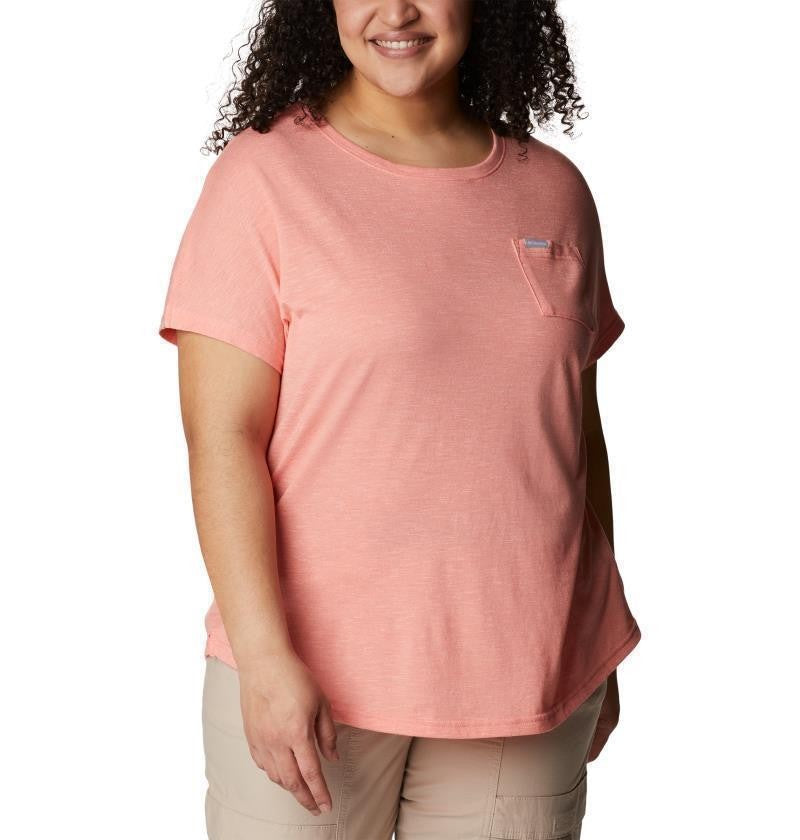 Cades Cape Tee - Plus - Womens - coral reef 1