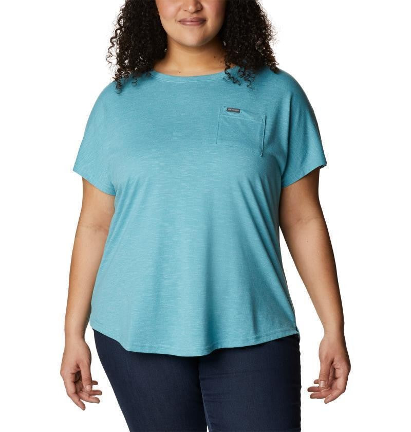Cades Cape Tee - Plus - Womens - sea wave 1
