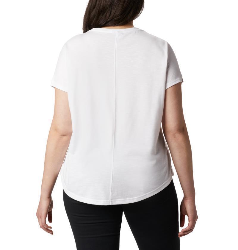 Cades Cape Tee - Plus - Womens - white 1