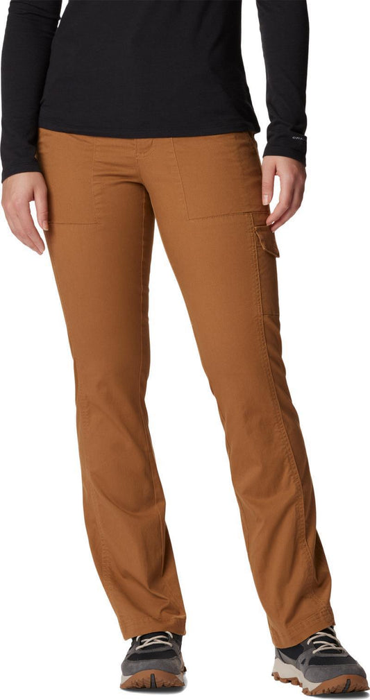 Calico Basin Cotton Pants, Reg - Womens - Camel Brown 1
