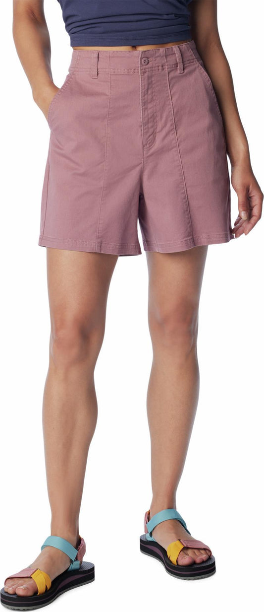 Calico Basin Cotton Shorts, 5" Inseam - Womens - Fig 1