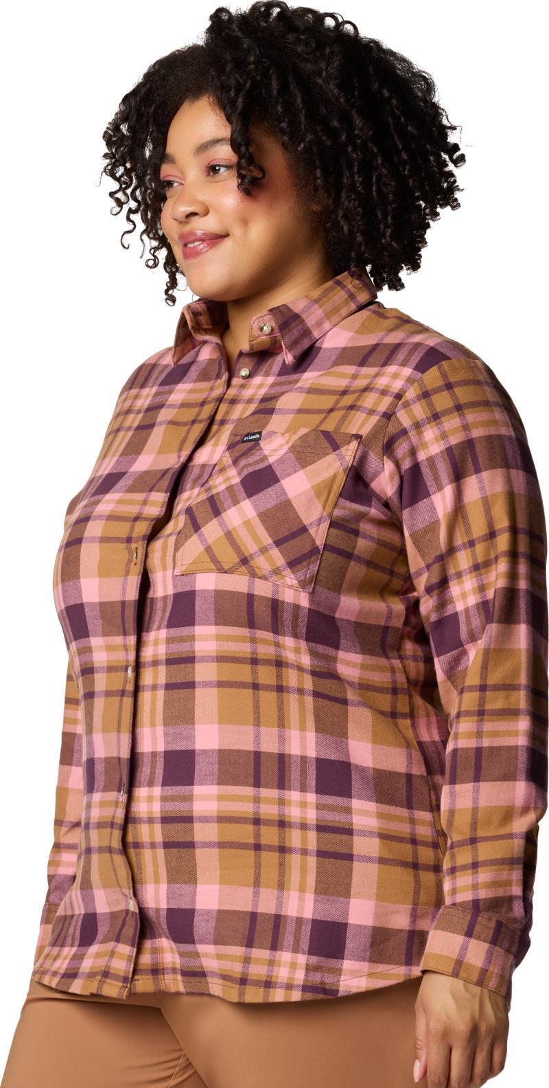Calico Basin Flannel LS Shirt, Extended - Womens - Moonvista Multi Plaid 2