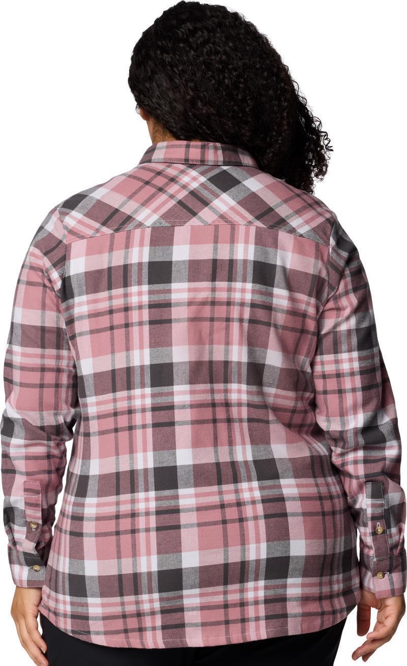 Calico Basin Flannel LS Shirt, Extended - Womens - Snowdrift Multi Plaid 3