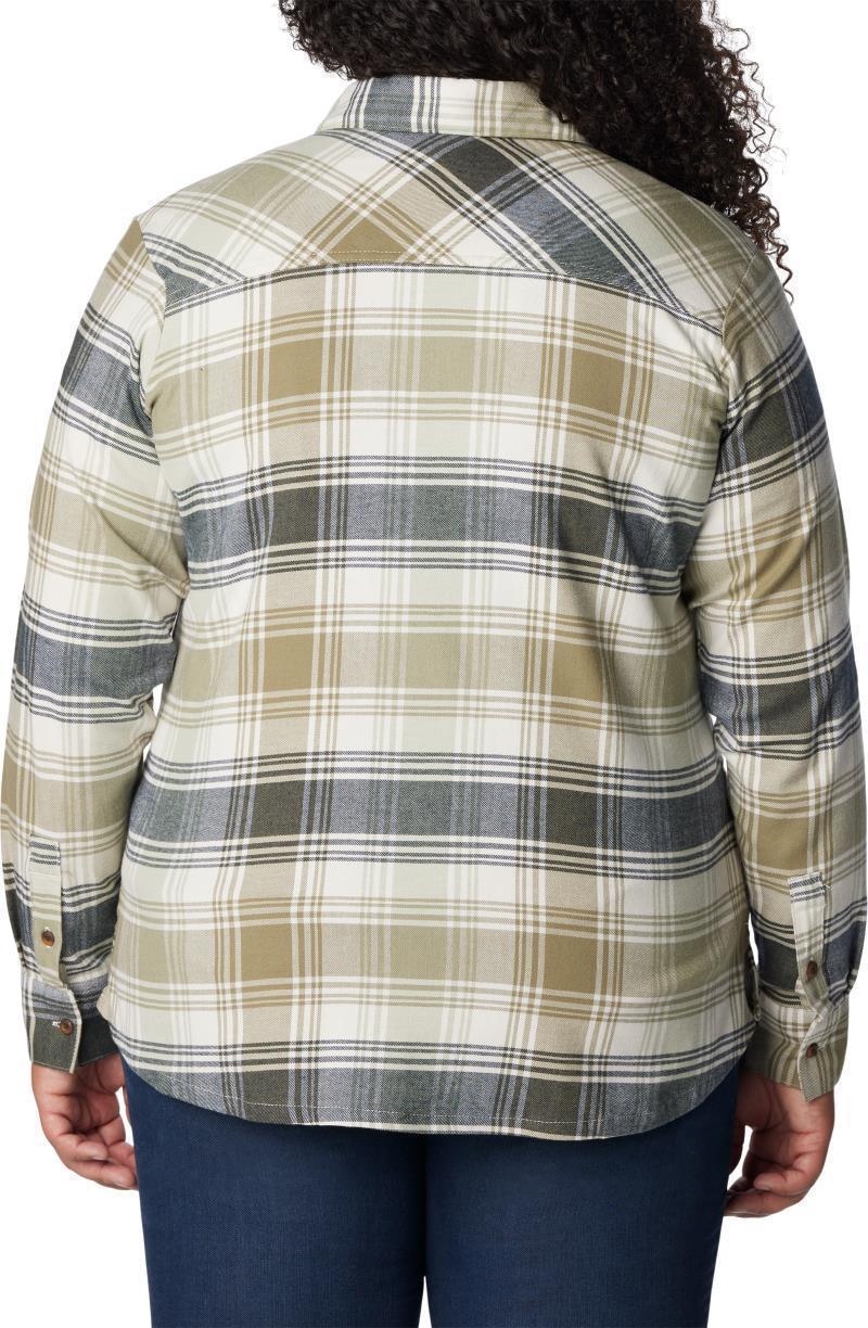 Calico Basin Flannel LS Shirt, Extended - Womens - Stone Green Dimensional Buffalo 2
