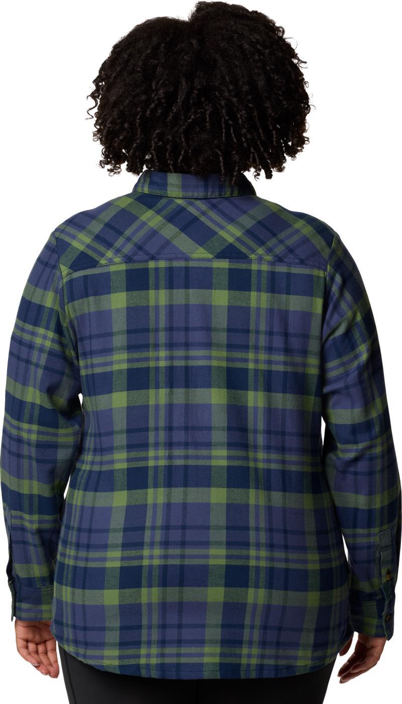 Calico Basin Flannel LS Shirt, Extended - Womens - collegiate navy multi plaid 1