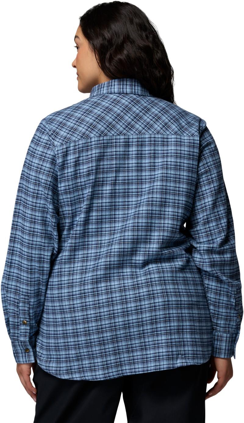 Calico Basin Flannel LS Shirt, Extended - Womens - rainy day / cozy check 1