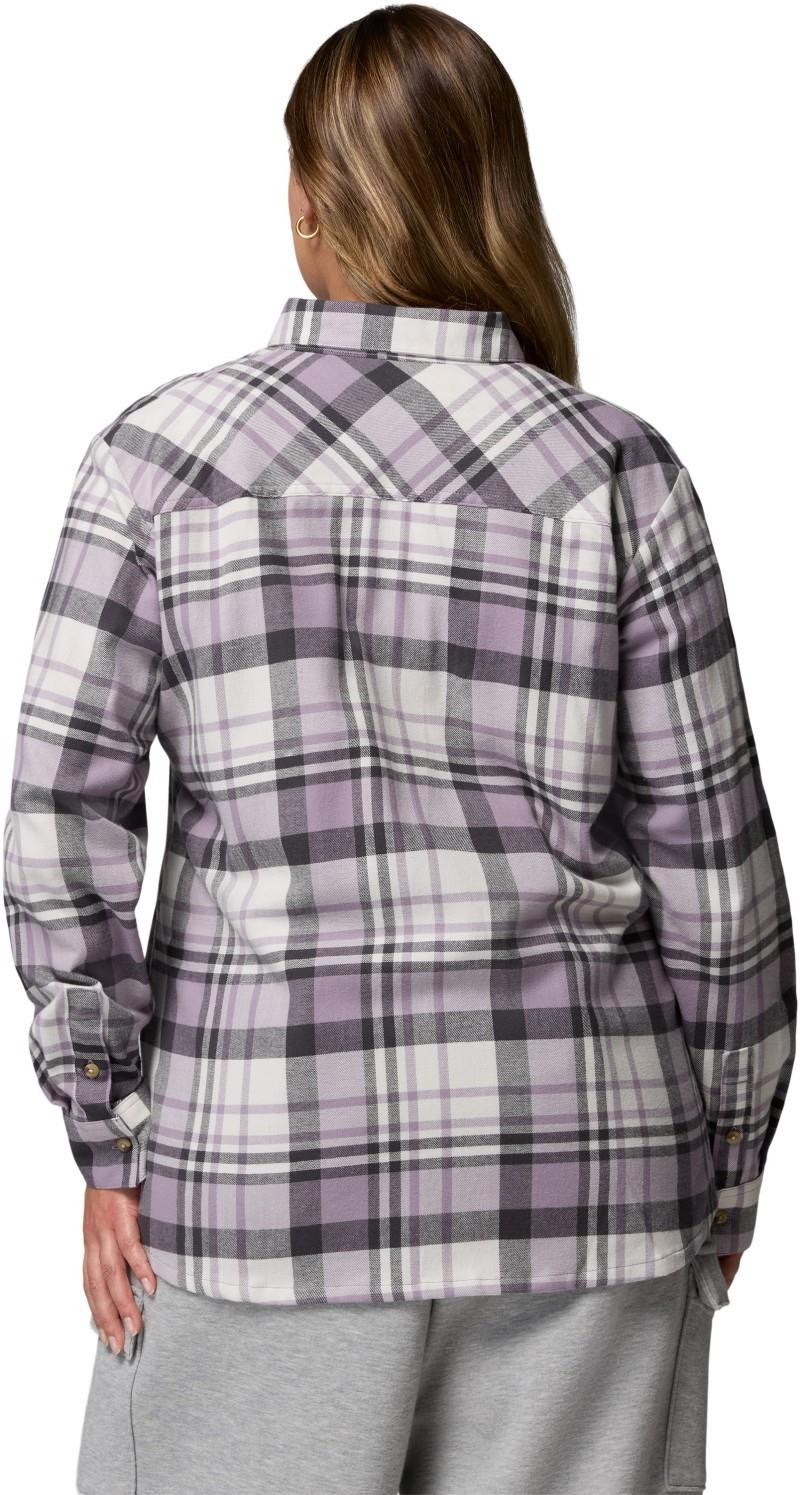 Calico Basin Flannel LS Shirt, Extended - Womens - shark multi plaid 1