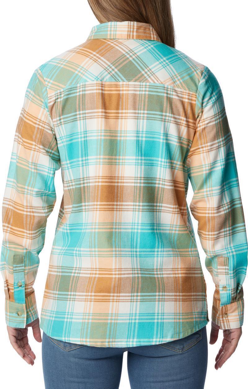 Calico Basin Flannel LS Shirt - Womens - Chalk Dimensional Buffalo 2