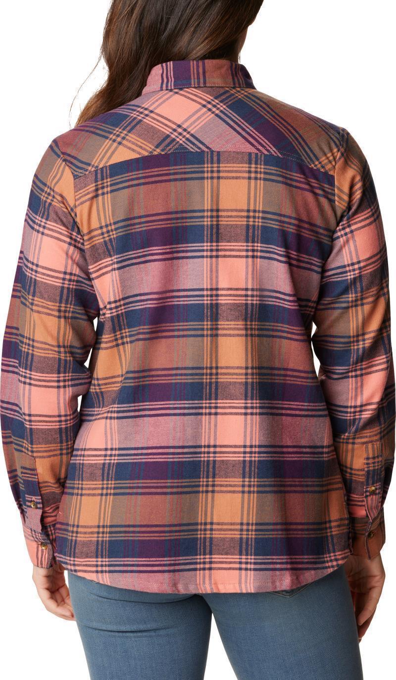 Calico Basin Flannel LS Shirt - Womens - Faded Peach Dimensional Buffalo 2