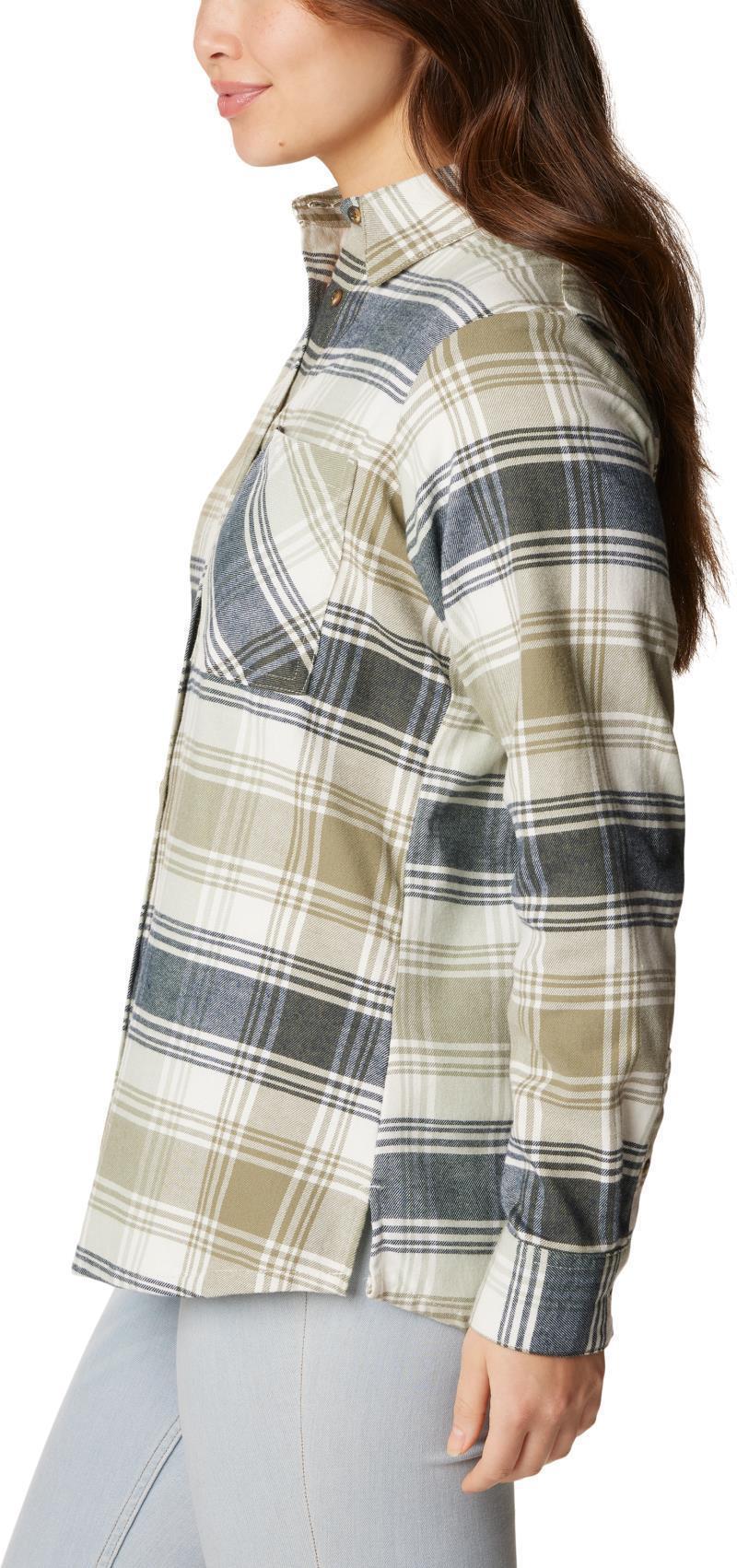 Calico Basin Flannel LS Shirt - Womens - Stone Green Dimensional Buffalo 5
