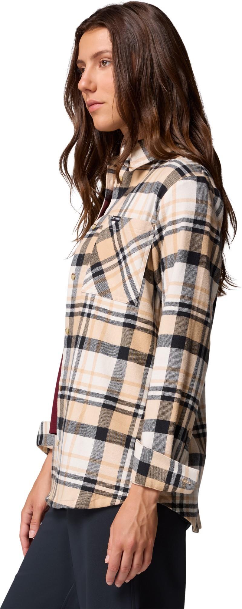 Calico Basin Flannel LS Shirt - Womens - canoe multi plaid 1