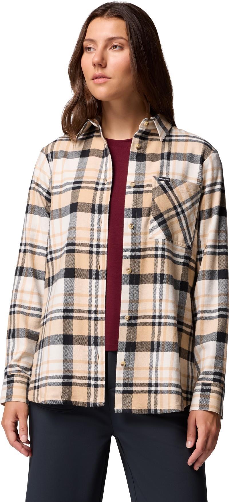 Calico Basin Flannel LS Shirt - Womens - canoe multi plaid 1