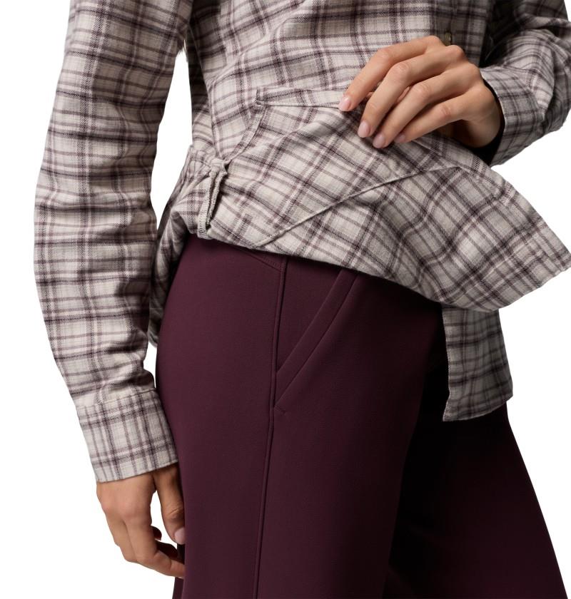 Calico Basin Flannel LS Shirt - Womens - dark stone / cozy check 1