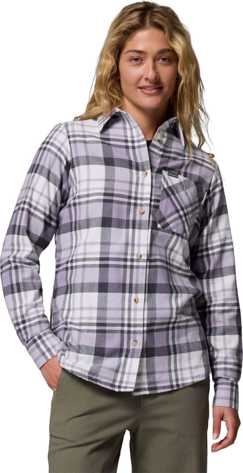 Calico Basin Flannel LS Shirt - Womens - shark multi plaid 1