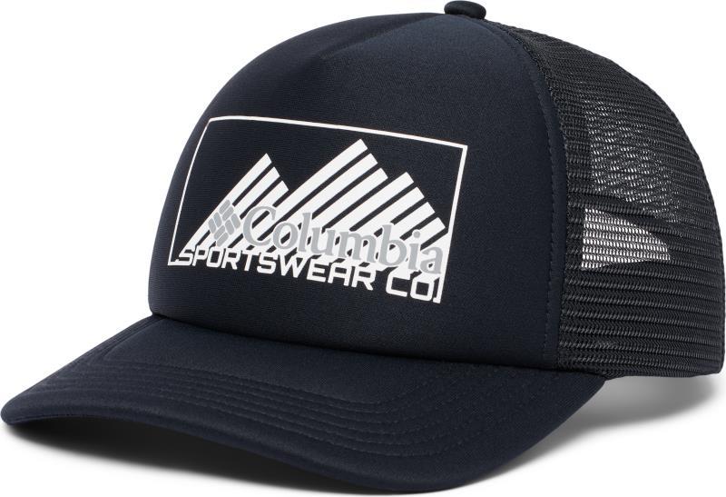 Camp Break Foam Trucker - Black / Retro Mountain 1