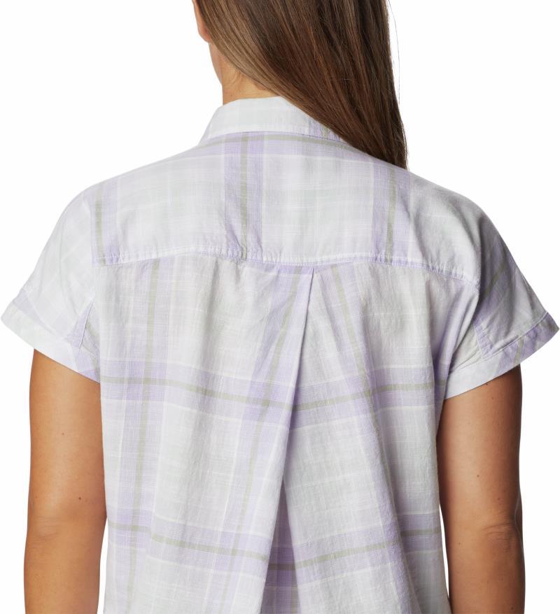 Camp Henry IV SS Shirt - Womens - Purple Tint / Multi Plaid 3