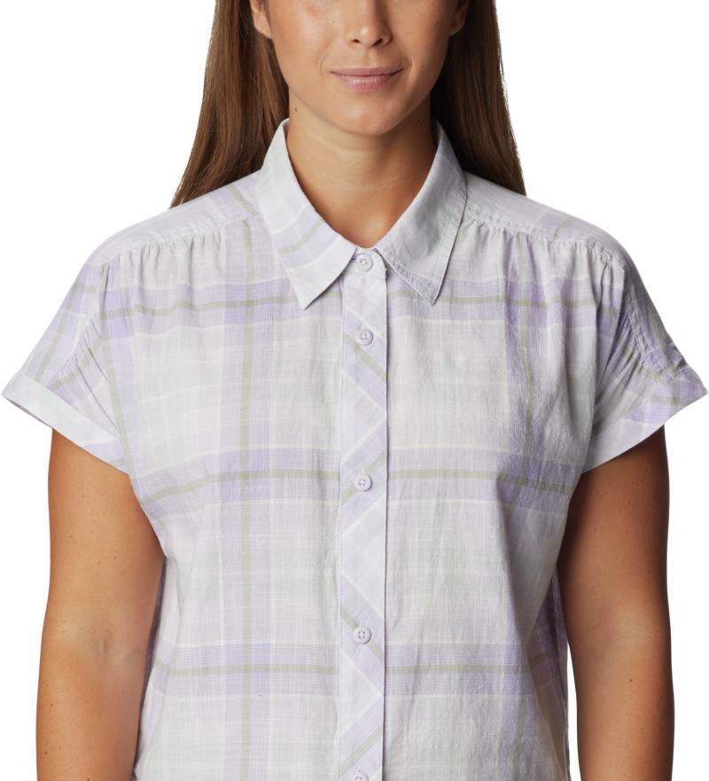 Camp Henry IV SS Shirt - Womens - Purple Tint / Multi Plaid 4