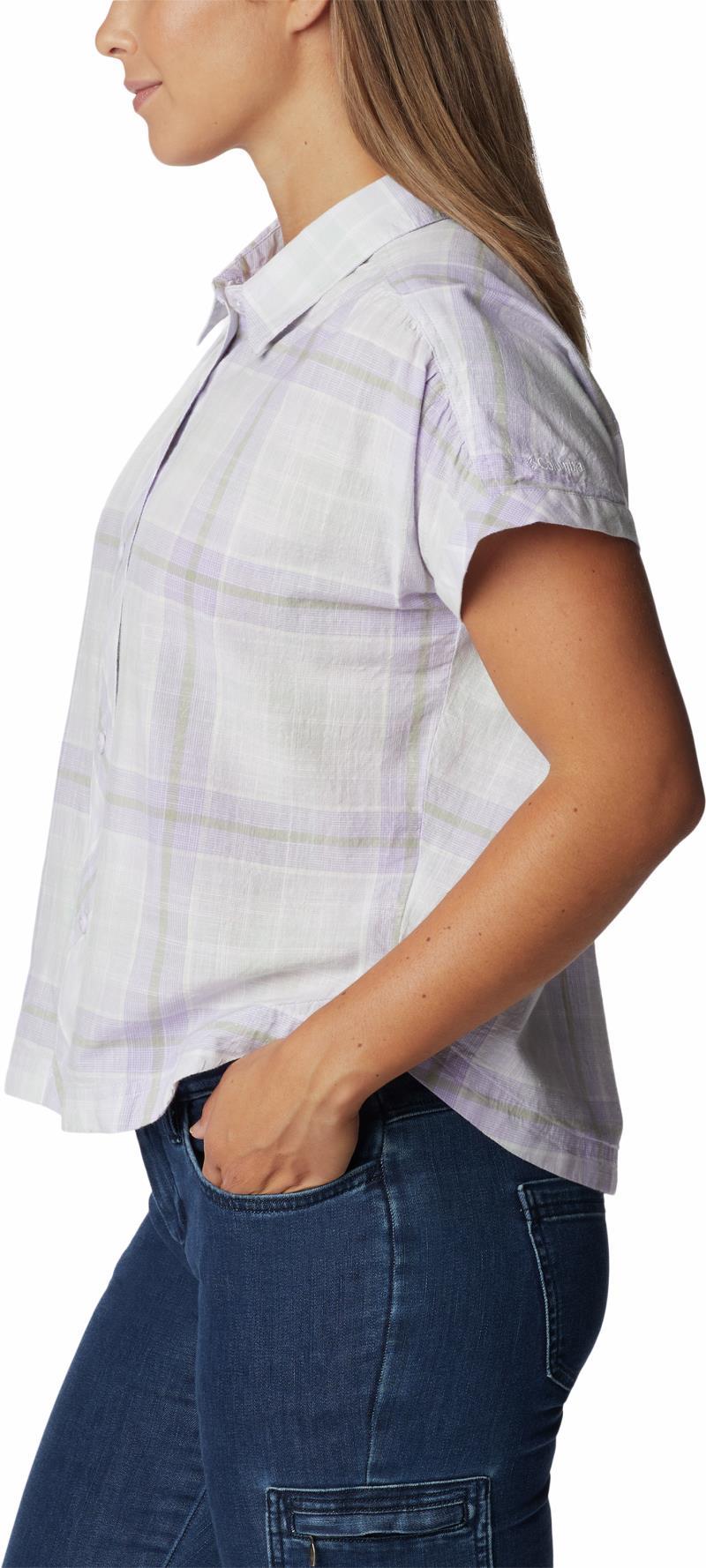 Camp Henry IV SS Shirt - Womens - Purple Tint / Multi Plaid 5