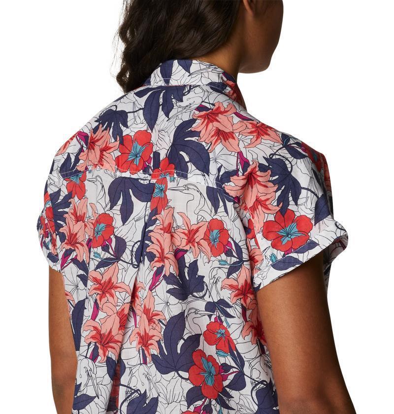 Camp Henry IV SS Shirt - Womens - White Lakeshore Floral Multi 6