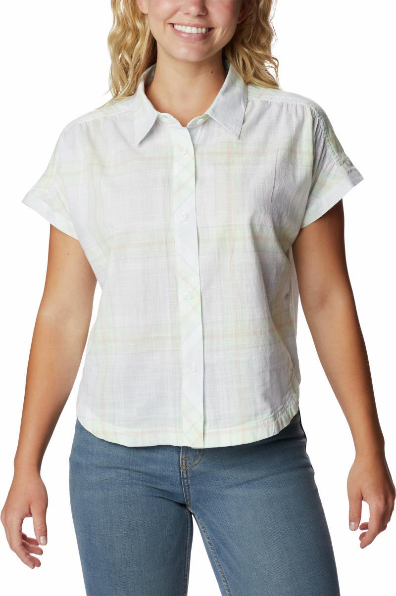 Camp Henry IV SS Shirt - Womens - White / Multi Plaid 1