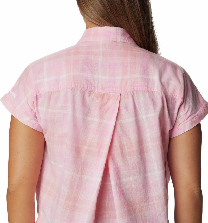Camp Henry IV SS Shirt - Womens - Wild Rose / Multi Plaid 3