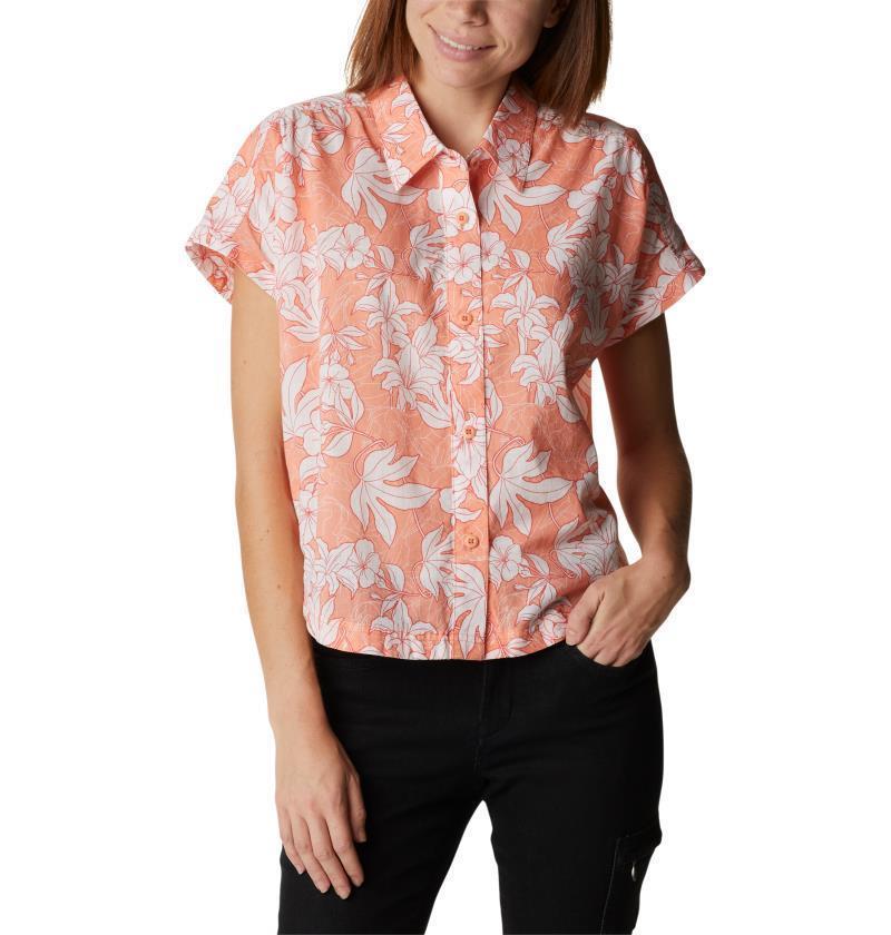 Camp Henry IV SS Shirt - Womens - coral reef lakeshore floral 1