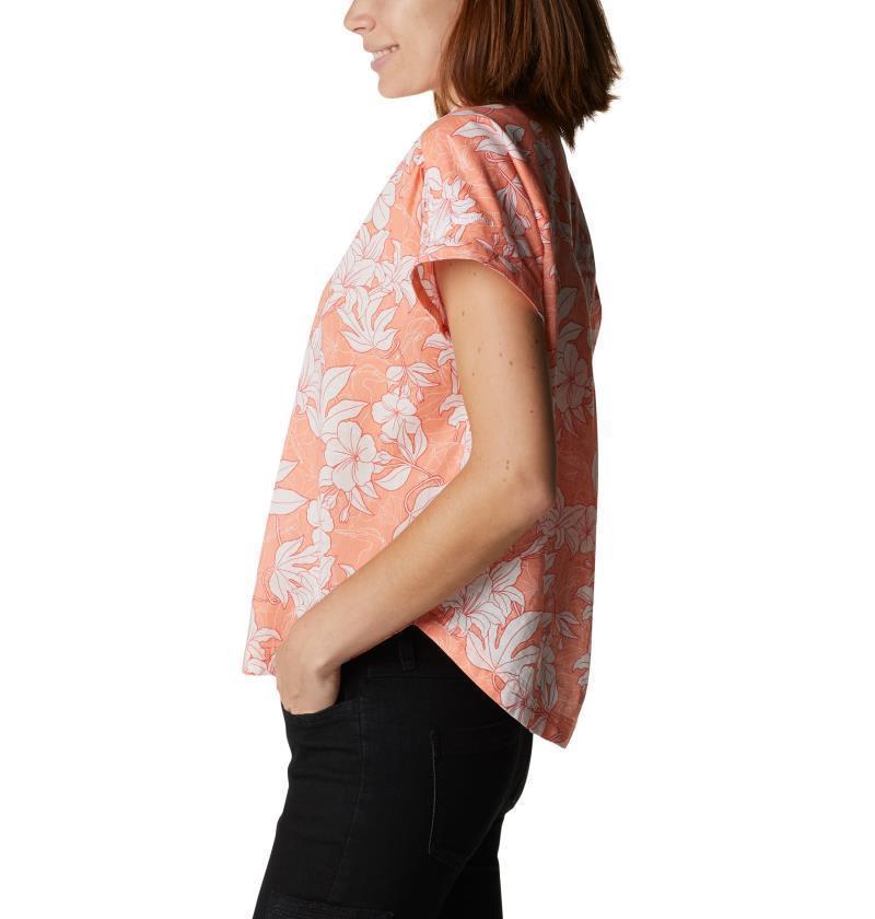Camp Henry IV SS Shirt - Womens - coral reef lakeshore floral 1