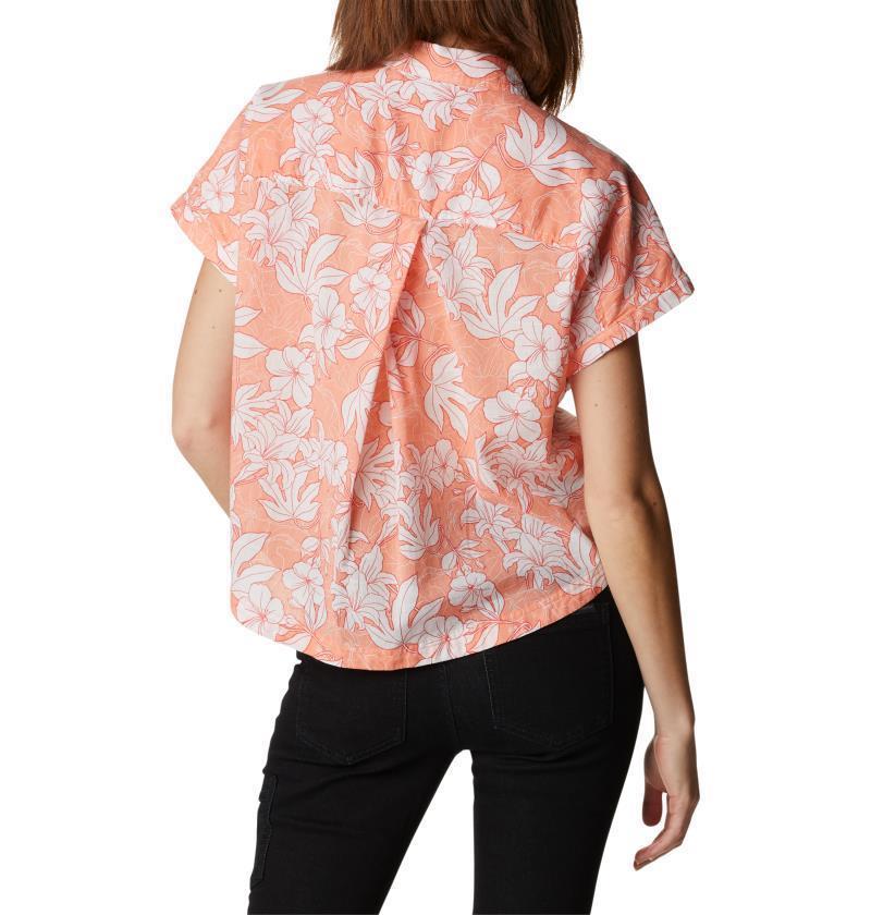 Camp Henry IV SS Shirt - Womens - coral reef lakeshore floral 1