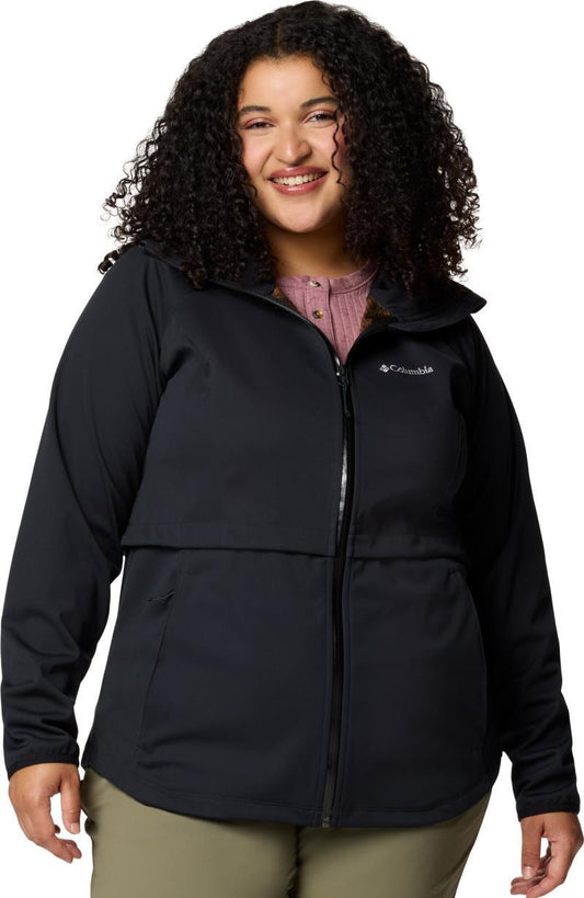 Canyon Meadows II Softshell Jacket, Extended - Womens - black 1