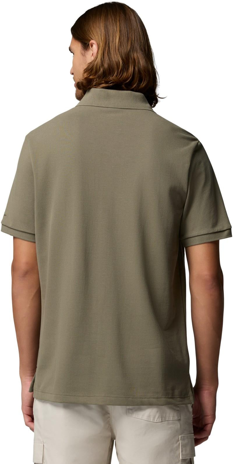 Carter Ridge Pique Polo - Mens - stone green 1