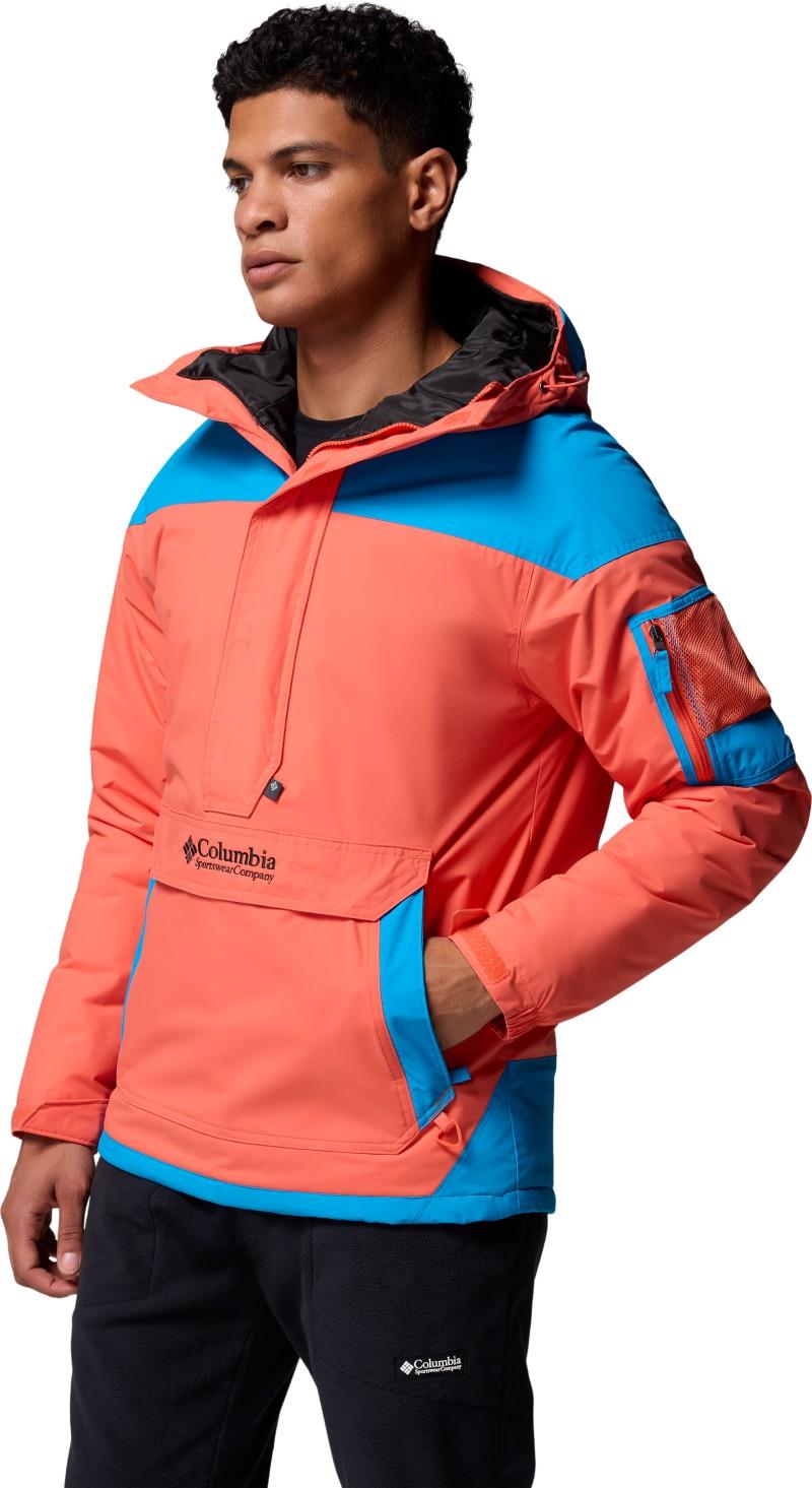Challenger II Insulated Pullover - Mens - zing / compass blue 1